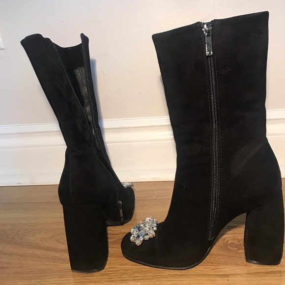 Boots for sale, suede, size 35 - Picture 5 of 5